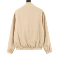 Loro Piana Women's Men's Beige Stand-Collar Zip-Up Jacket