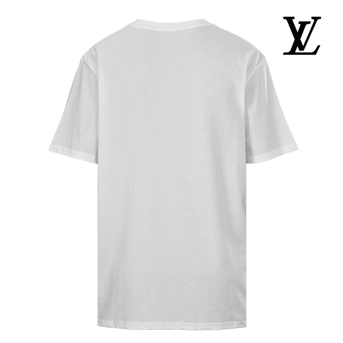 Louis Vuitton Men's White Flower Letter Print T-Shirt