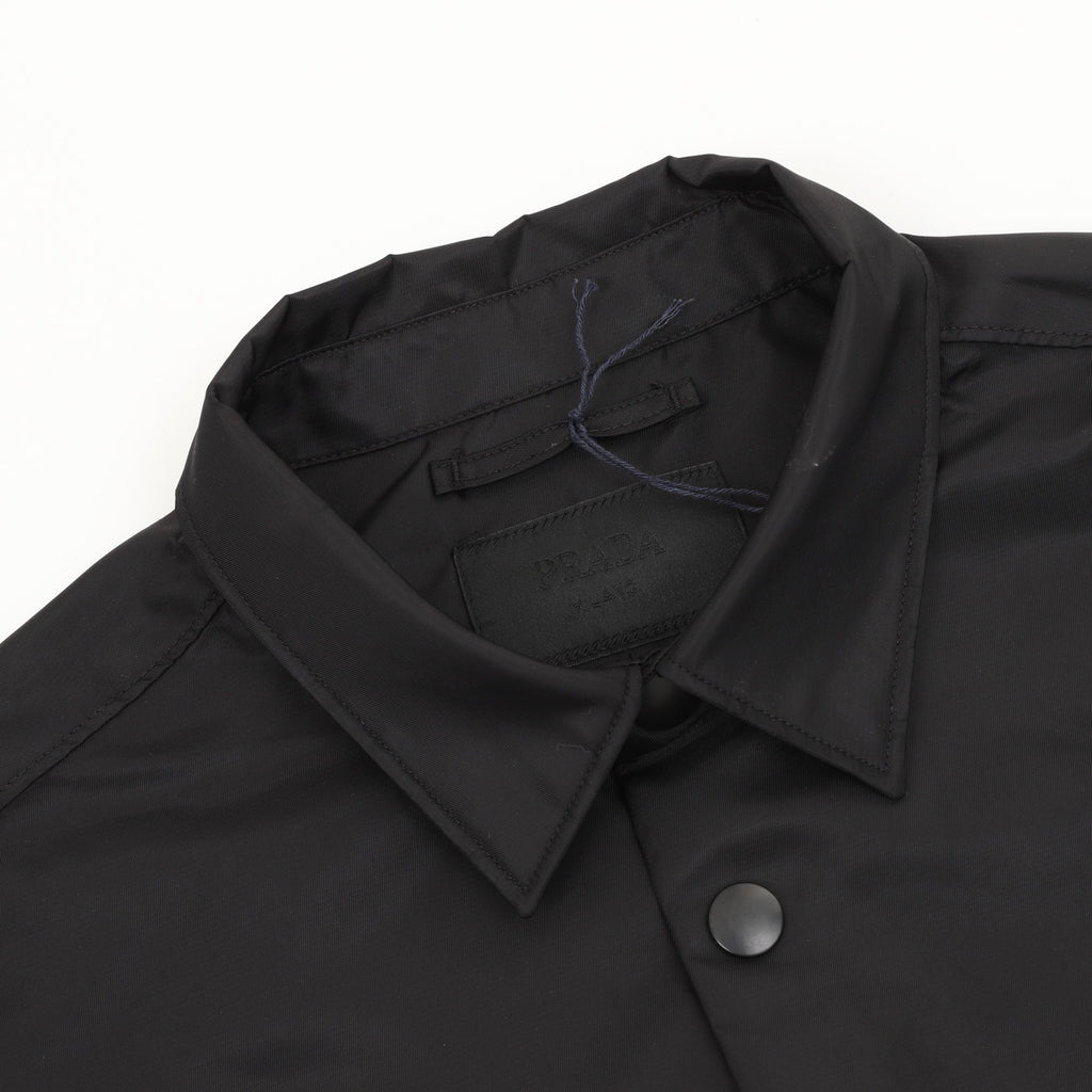 Prada Women's Men's Black Nylon Cargo Shirt Jacket