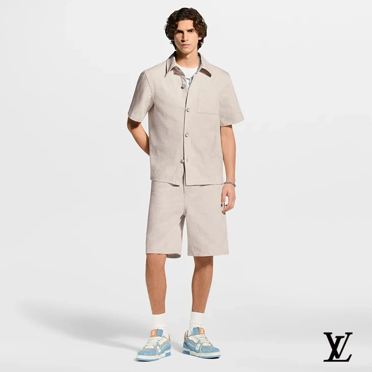 Louis Vuitton Beige Damier Jacquard Shorts