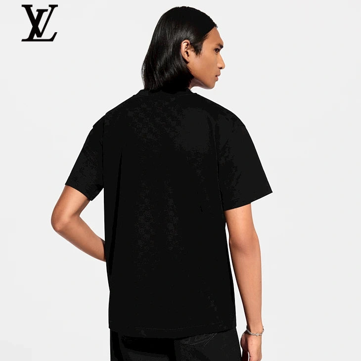 Louis Vuitton Black Damier Short Sleeve T-Shirt