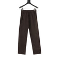 Prada Triangle Logo Linen-Blend Drawstring Wide-Leg Trousers