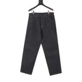 Prada Women's Men's Dark Blue Raw Denim Straight-Leg Jeans