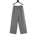 Balenciaga BLCG Bodies Athletic Pants — Grey, Wide-Leg Windbreaker