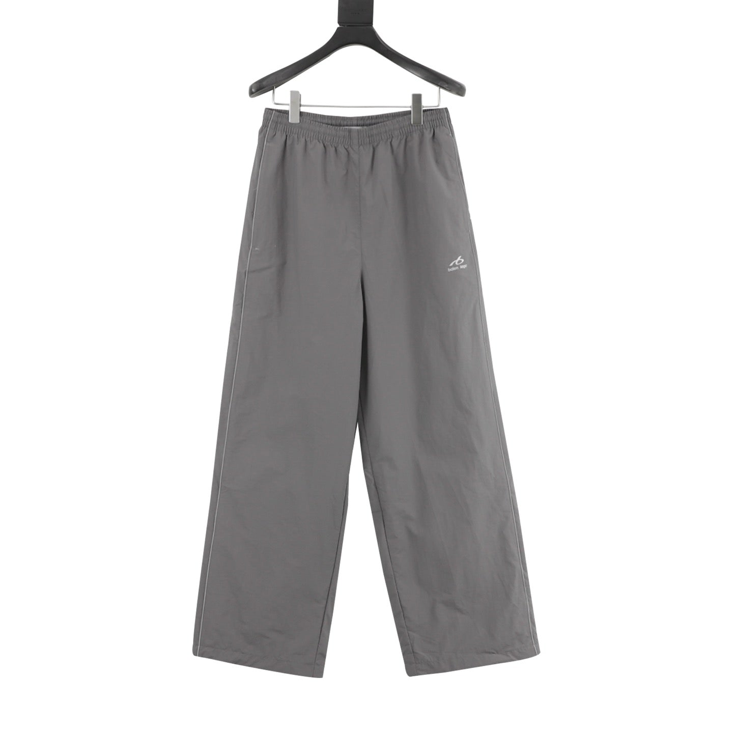 Balenciaga BLCG Bodies Athletic Pants — Grey, Wide-Leg Windbreaker