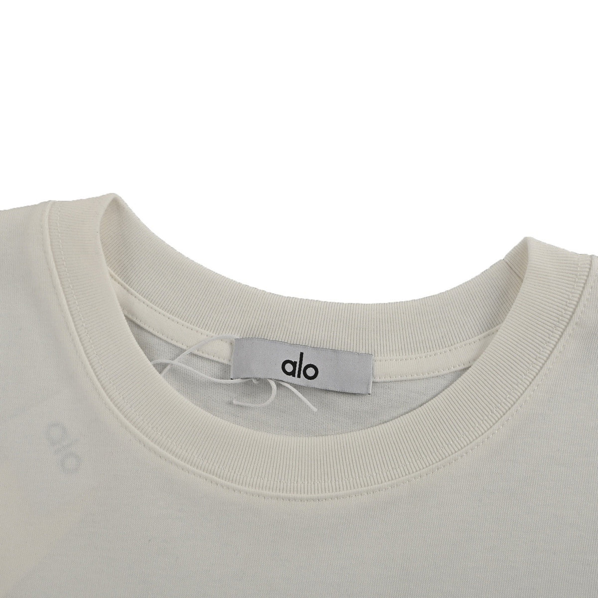 Alo Men's Off-White Logo Print Short-Sleeve T-Shirt