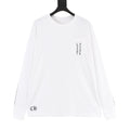 Chrome Hearts "Large Floral Cross" Print Long-Sleeve Tee (Black & White)
