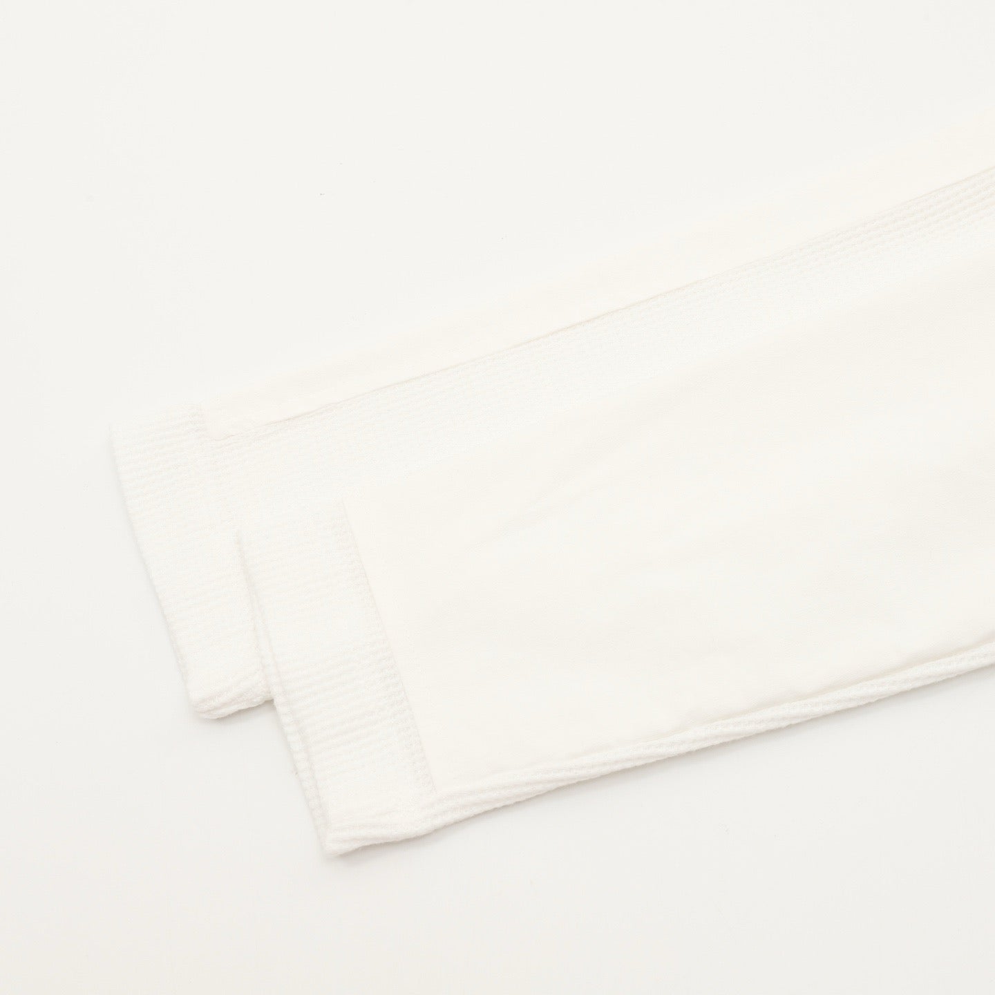 Louis Vuitton Tonal LV Embroidered Waffle Crewneck Long Sleeve | White Quiet Luxury Knitwear