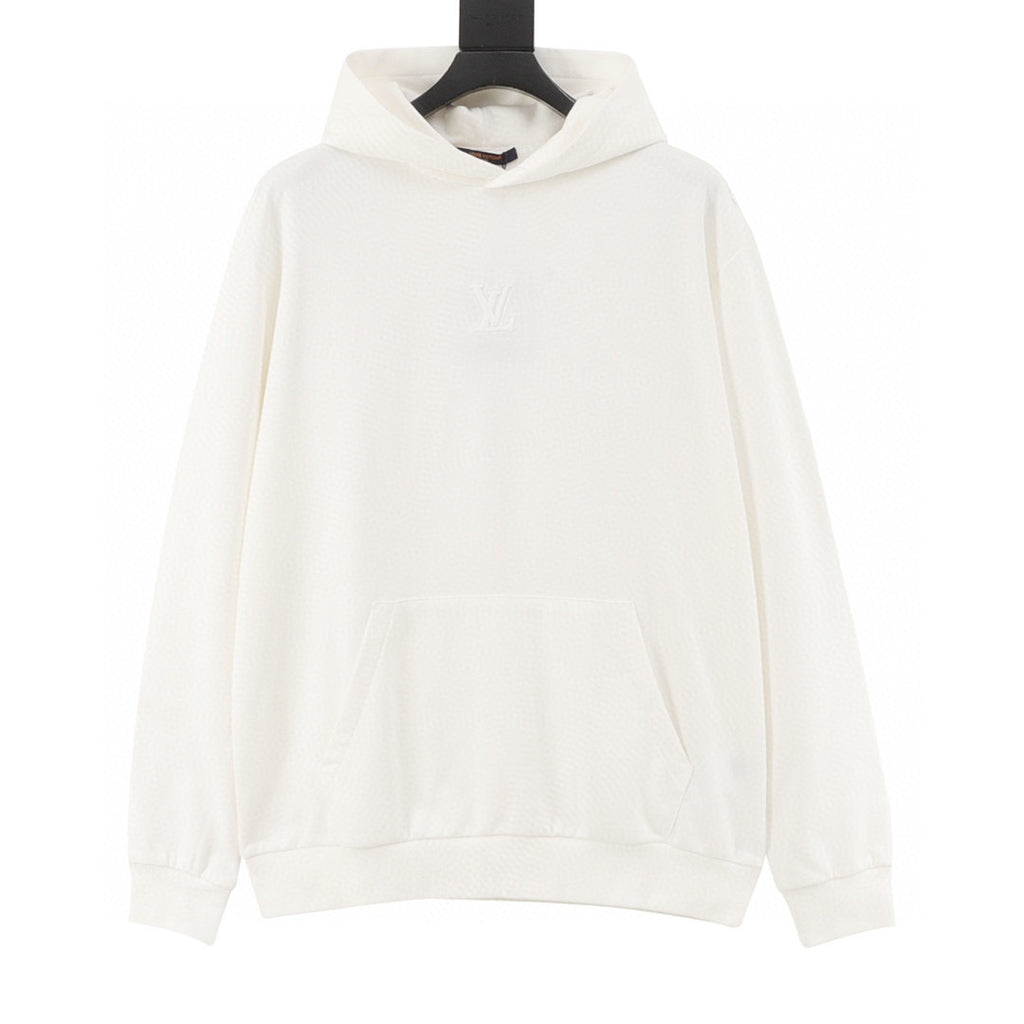 Louis Vuitton LV Tonal Embossed Logo Oversized Pullover Hoodie