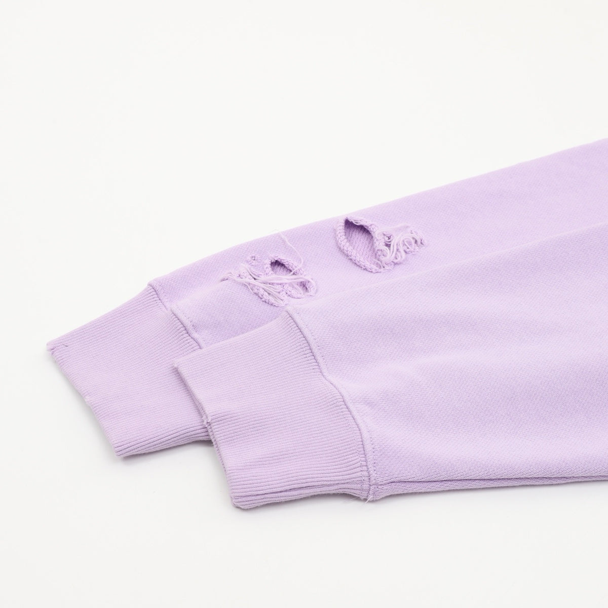 Acne Studios Women's Men's Lavender Distressed Zip-Up Hoodie