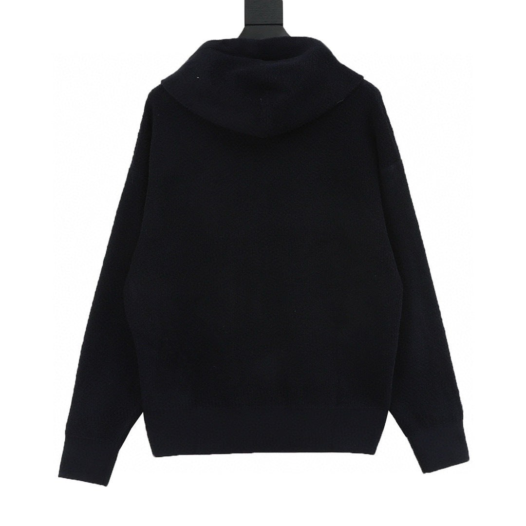 Loewe 25FW Anagram Zip-Up Hooded Cardigan