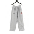 Balenciaga 26SS Sport Logo & Crest Embroidered Wide-Leg Track Pants
