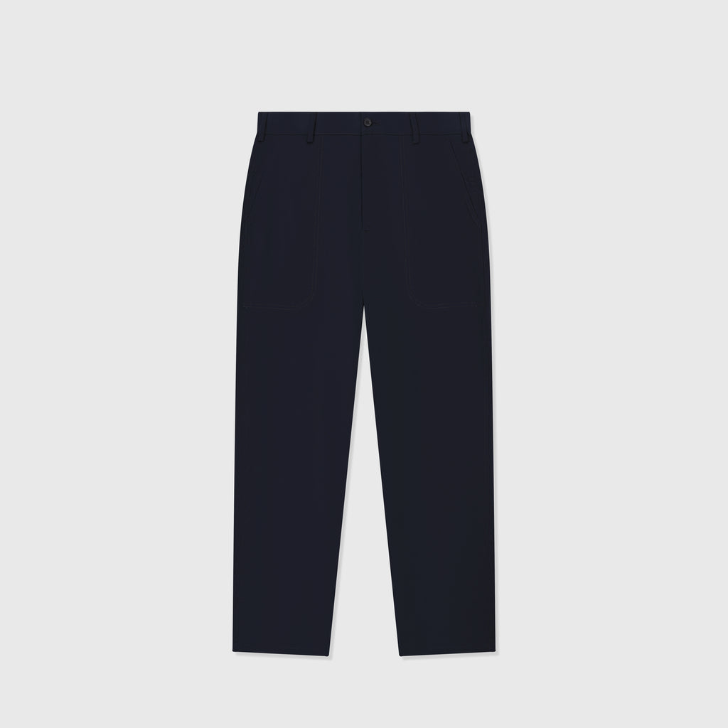 Loro Piana Navy Straight-Leg Wool Trousers | Women's & Men's Styling