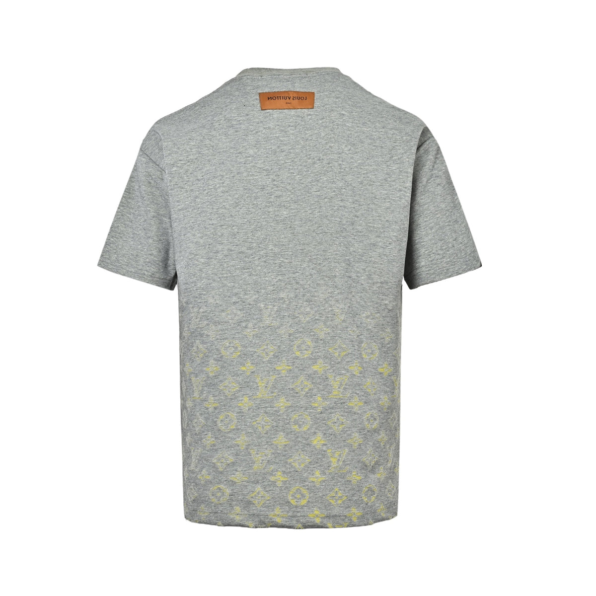 Louis Vuitton Gradient Monogram Print Short-Sleeve T-Shirt in Grey