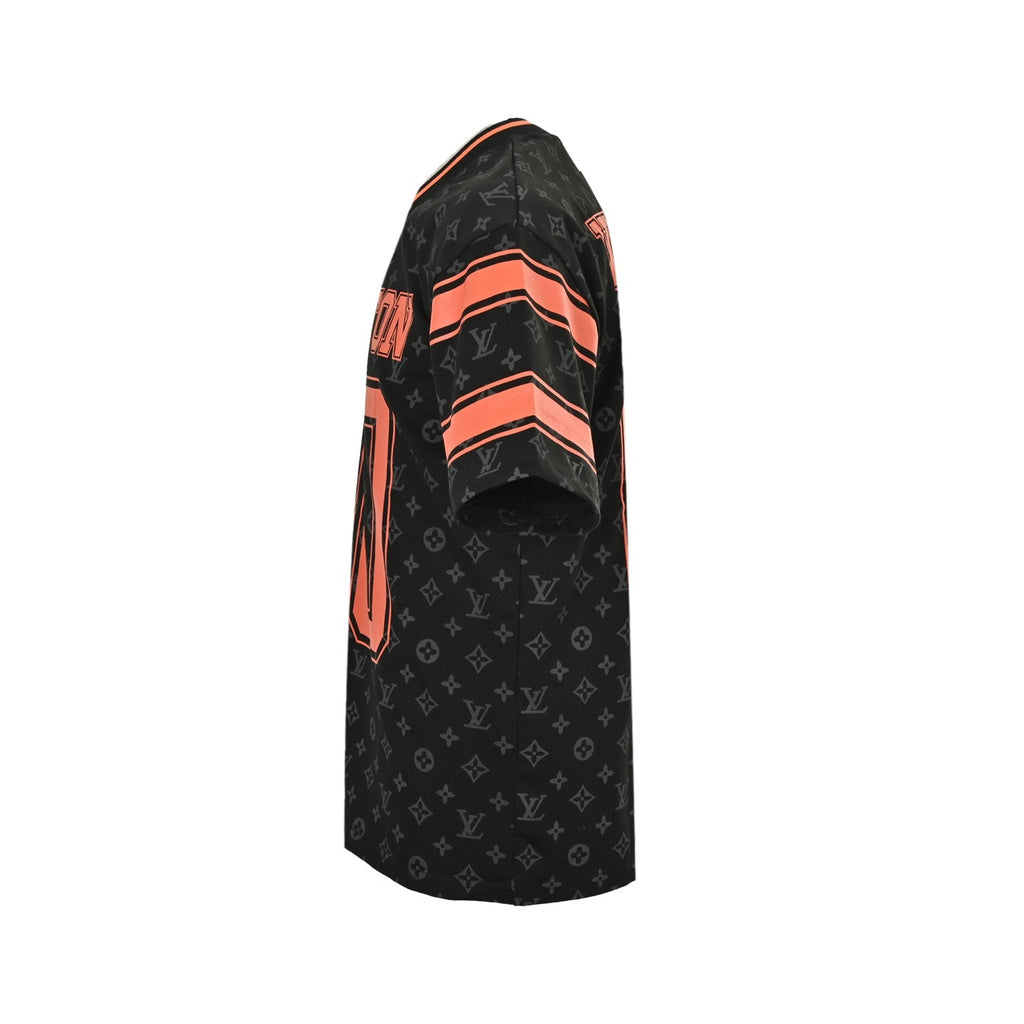 Louis Vuitton Women's / Men's 00 Logo Monogram Jersey T-Shirt in Black