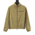Moncler Fourioun Women's Men's Beige Cotton-Blend Stand-Collar Zip-Up Short Jacket