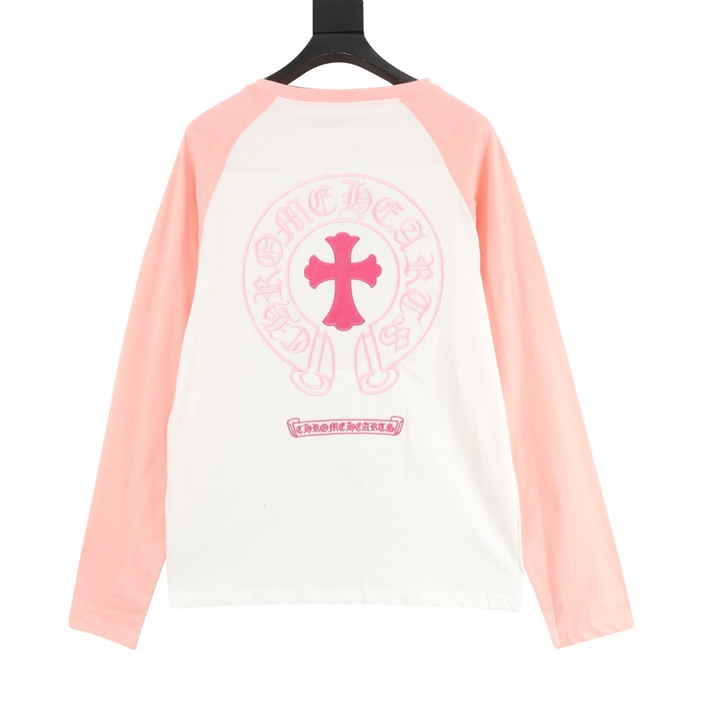 Chrome Hearts 25FW Embroidered Horseshoe Patchwork Long-Sleeve T-Shirt