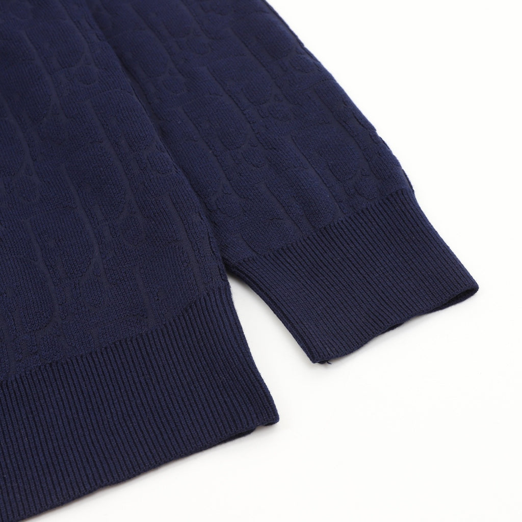 Dior CD Jacquard Crew Neck Knit Sweater