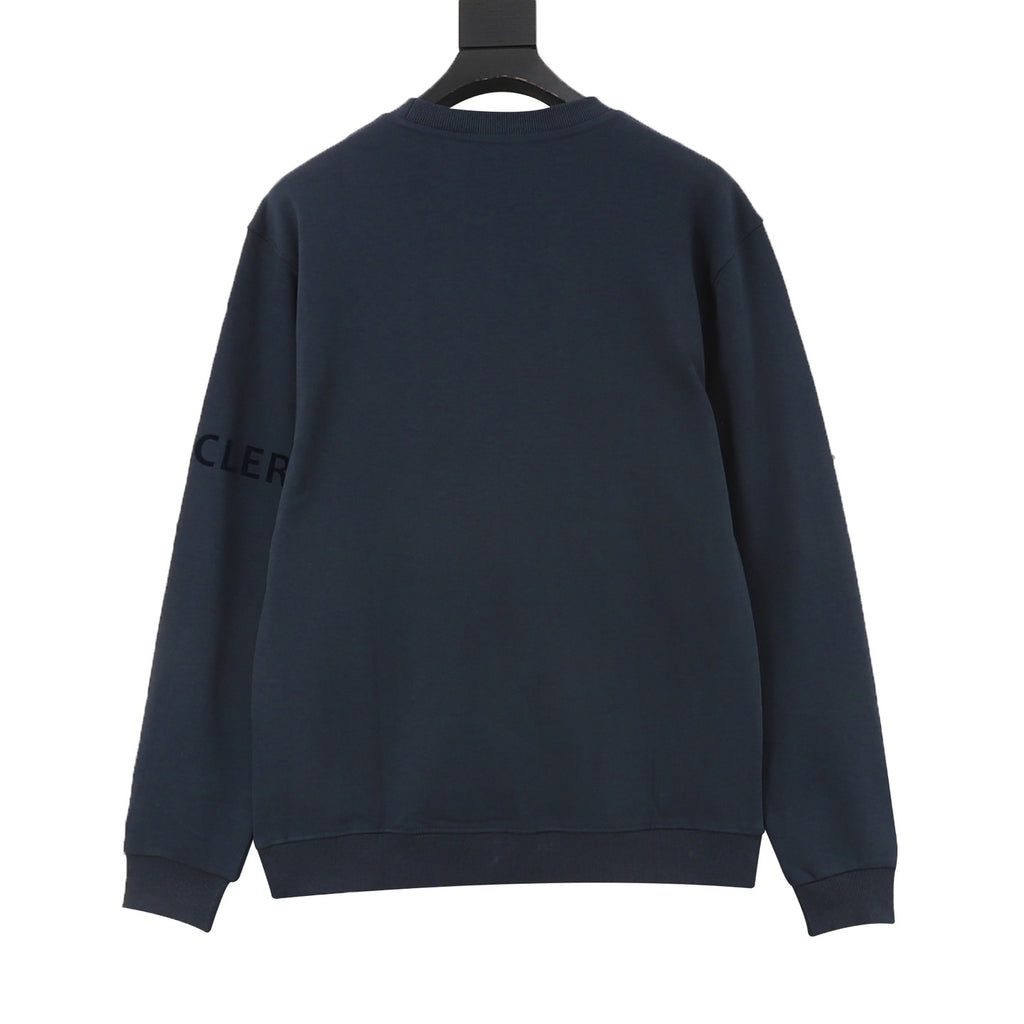 Moncler Women's & Men's Navy Logo Crewneck Sweatshirt