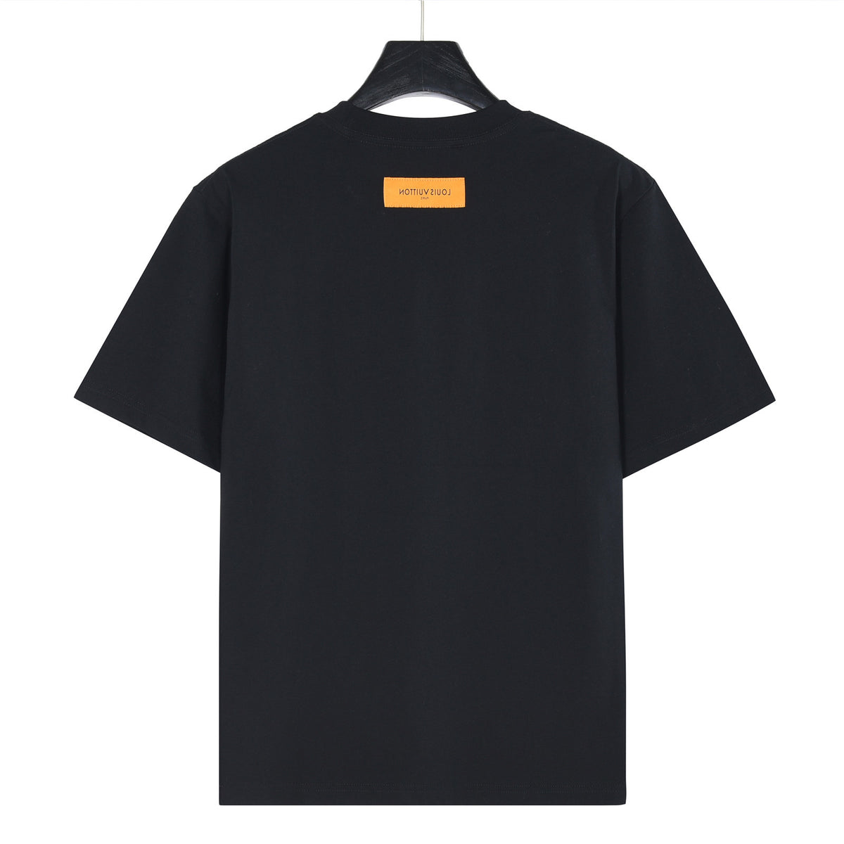 Louis Vuitton Script Vuitton Embroidered Short-Sleeve T-Shirt in Black