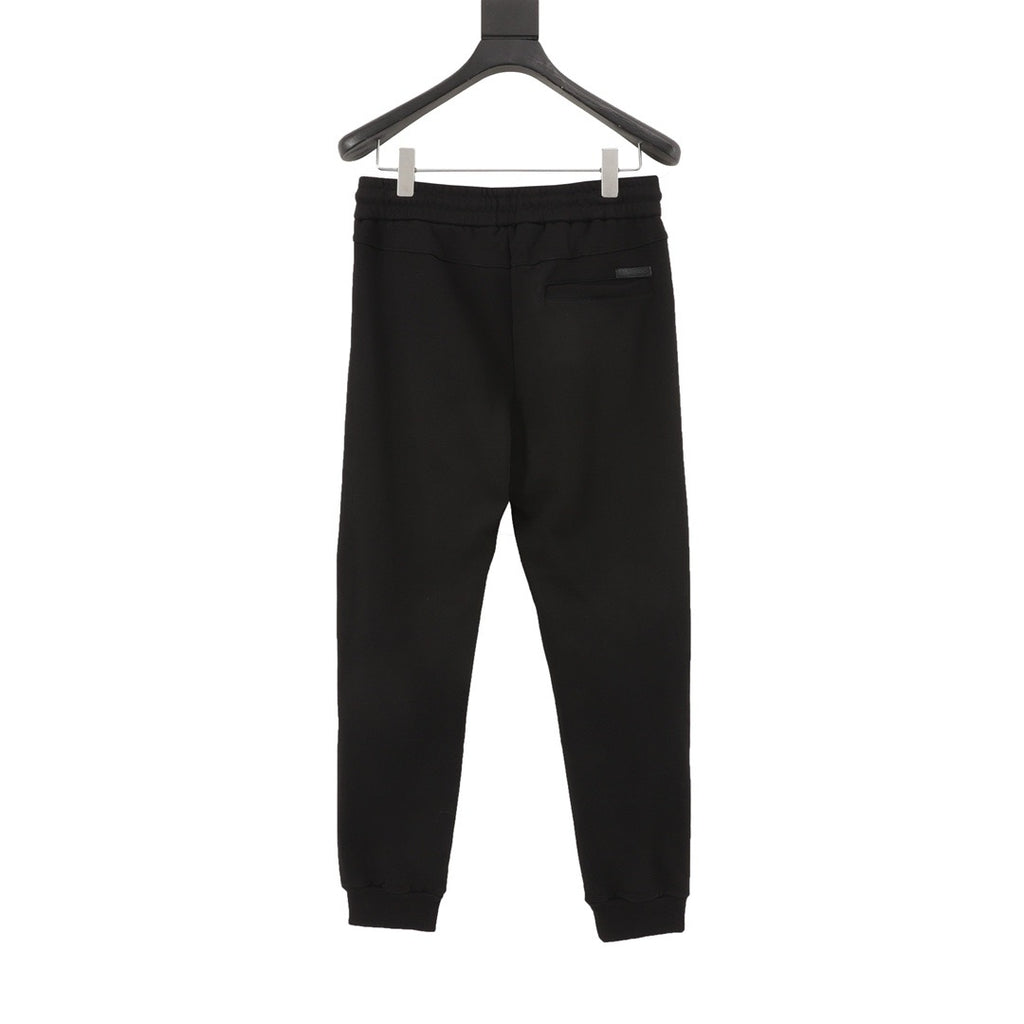 Moncler Women's Men's Black Drawstring Cuffed Sweatpants Joggers