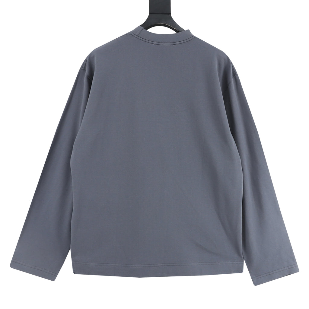 Acne Studios Logo Embroidered Long-Sleeve T-Shirt