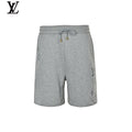 Louis Vuitton Men's Grey Monogram Embroidery Sweat Shorts