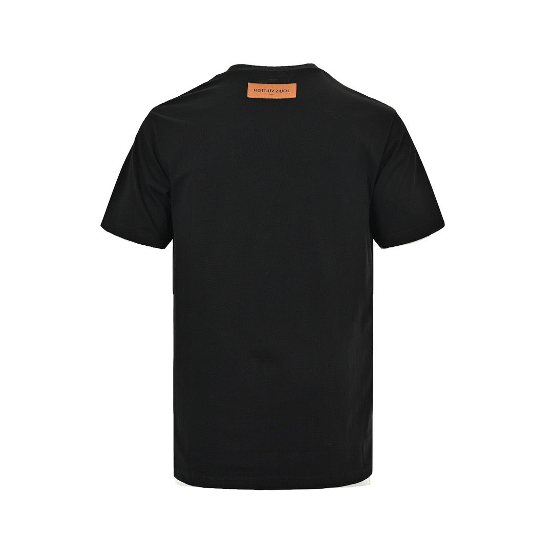 Louis Vuitton Monogram Pocket Short-Sleeve T-Shirt in Black
