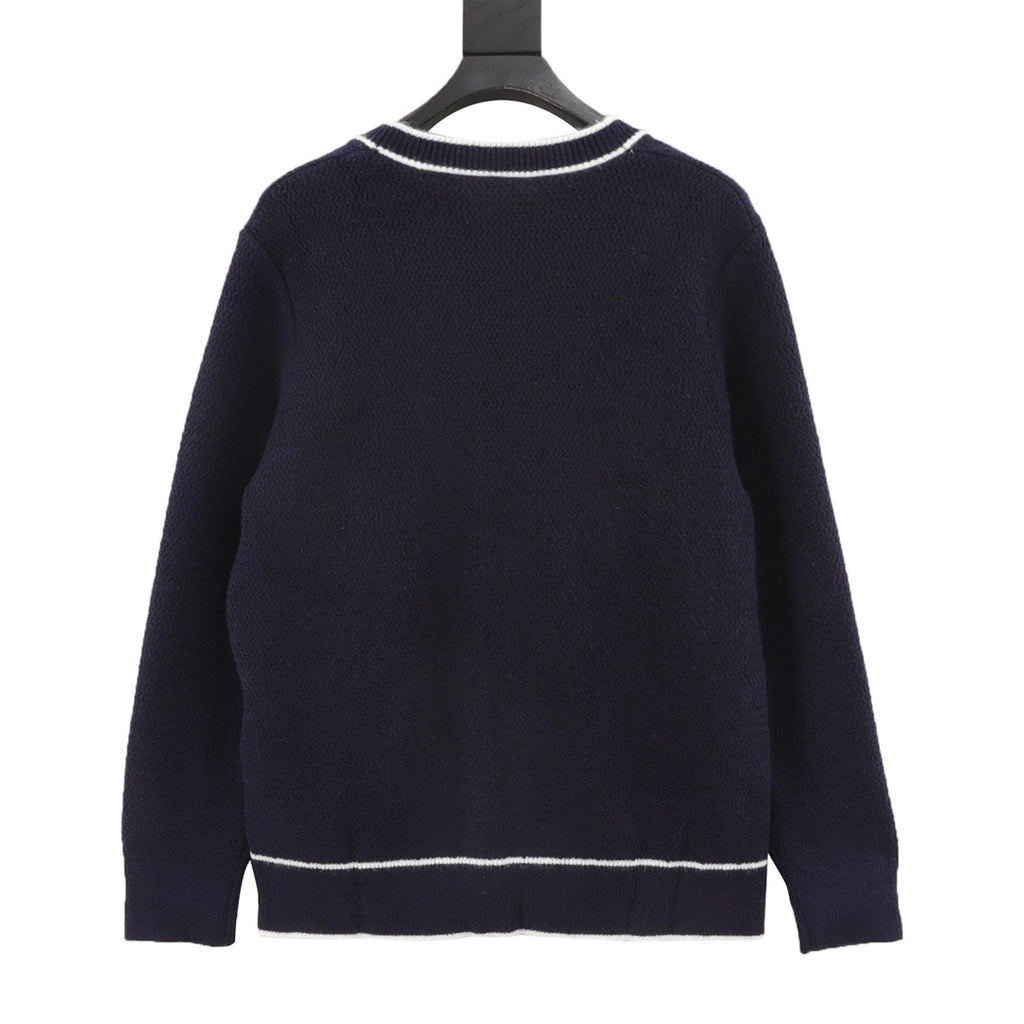 Gucci Women's Men's Navy Interlocking G Knit Cardigan