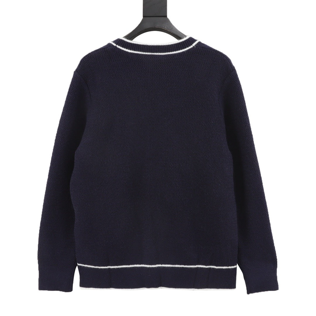 Gucci Women's Men's Navy Interlocking G Knit Cardigan