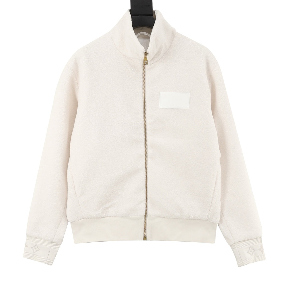 Louis Vuitton Women's & Men's Off-White Stand-Collar Full-Zip Fleece Jacket