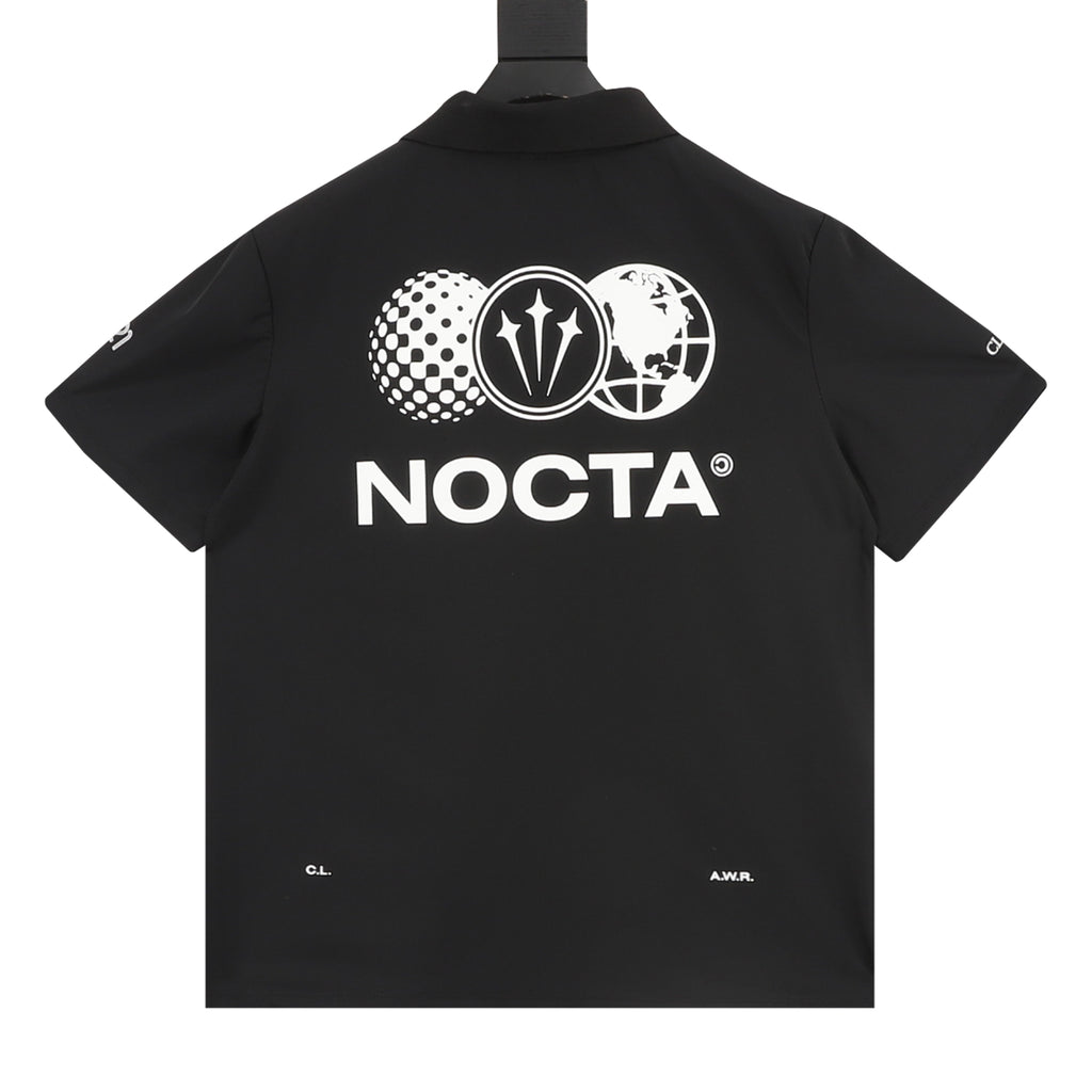 Nike NOCTA Men's Black Multi-Logo Polo Shirt