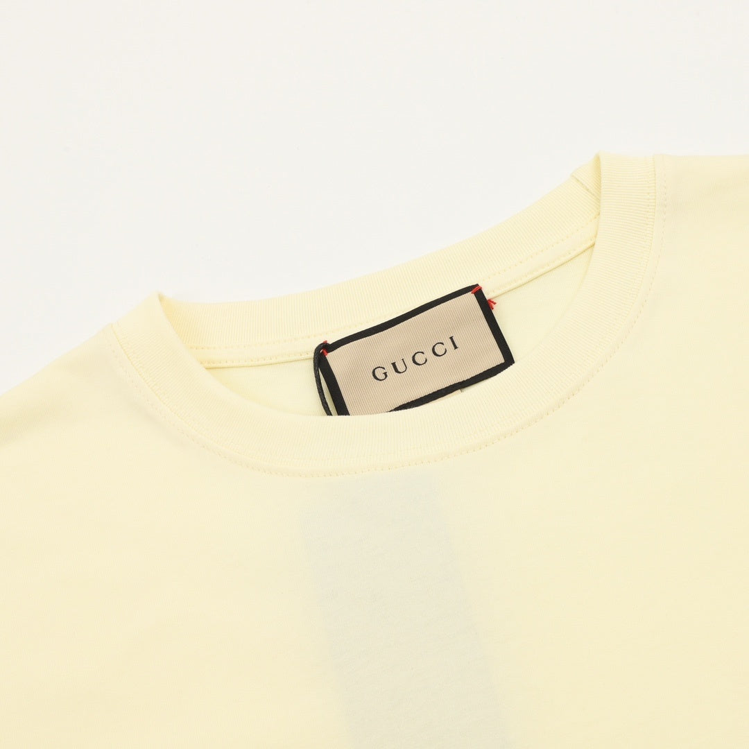 Gucci Men's Cream Basketball Dinosaur Graphic Print T-Shirt
