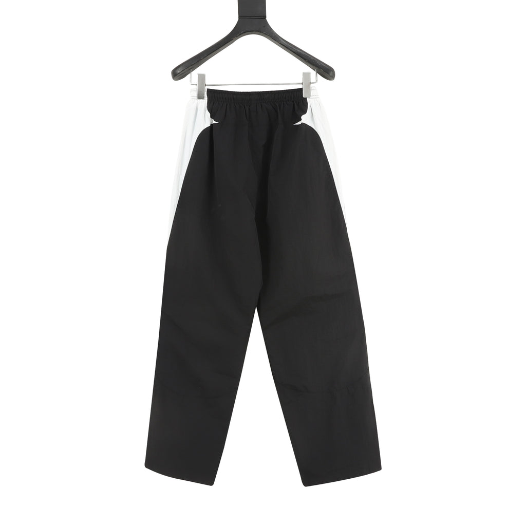 Balenciaga BLCG Sport Logo Track Pants — Black, Green & White Panel | FW24