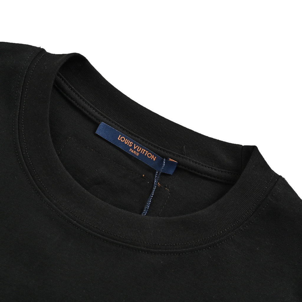 Louis Vuitton Monogram Pocket Short-Sleeve T-Shirt in Black