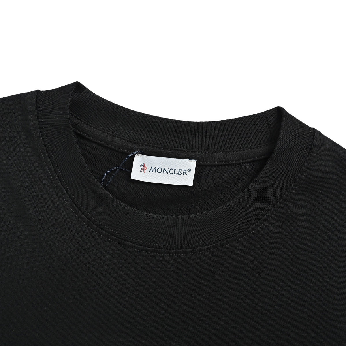 Plain Crew-Neck Short-Sleeve T-Shirt in Black