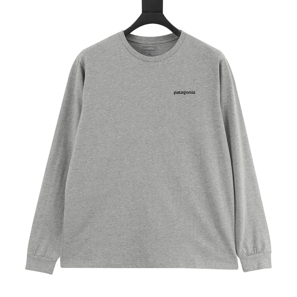 Patagonia P-6 Logo Long-Sleeve Responsibili-Tee — Black