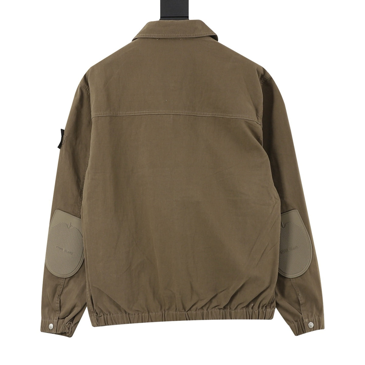 Stone Island Women's & Men's Olive Compass Patch Zip-Up Jacket