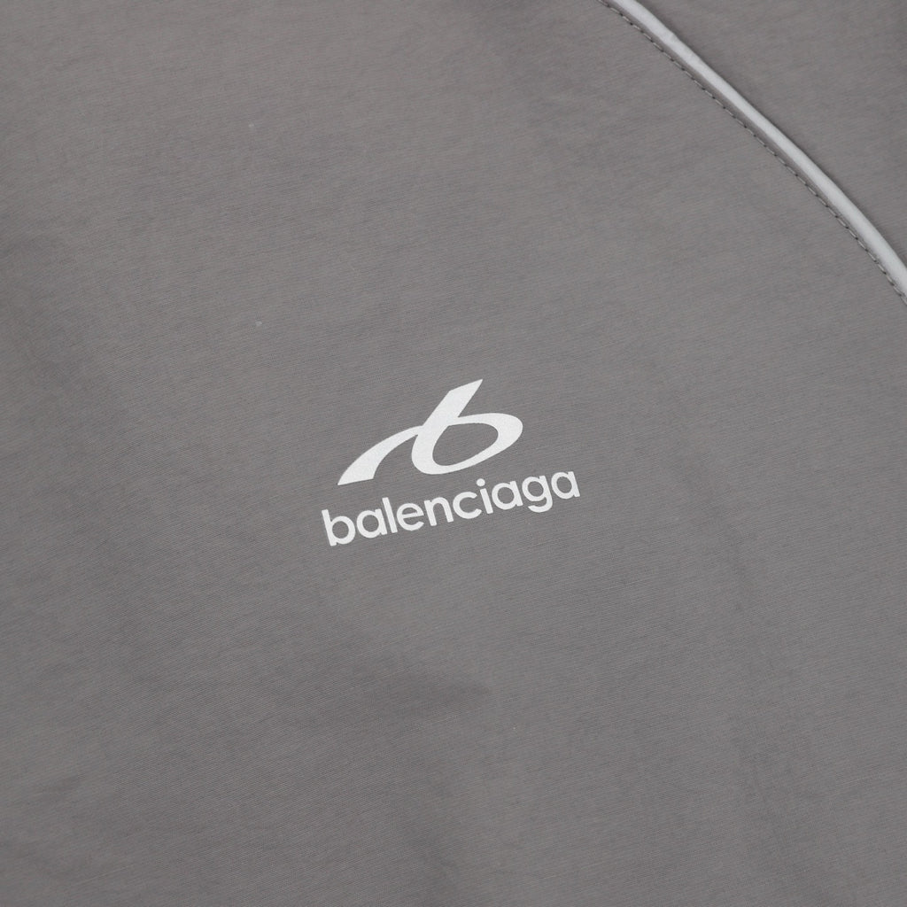 Balenciaga BLCG Bodies Windbreaker Jacket — Grey, Athletic Logo