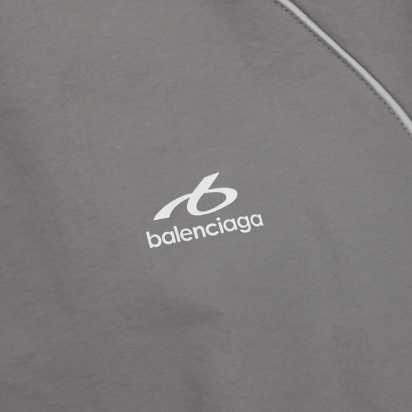Balenciaga BLCG Bodies Windbreaker Jacket — Grey, Athletic Logo