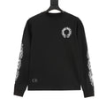 Chrome Hearts 25FW Sanskrit Scroll Print Long Sleeve T-Shirt | Black Gothic Luxury Streetwear