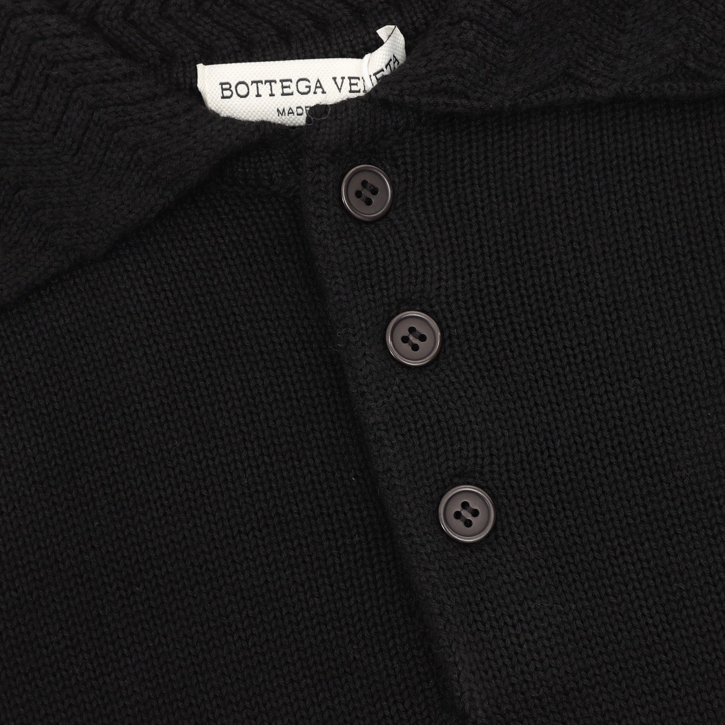 Bottega Veneta Tricolor Textured Knit Collar Wool Polo Sweater | Camel Relaxed Luxury Knitwear