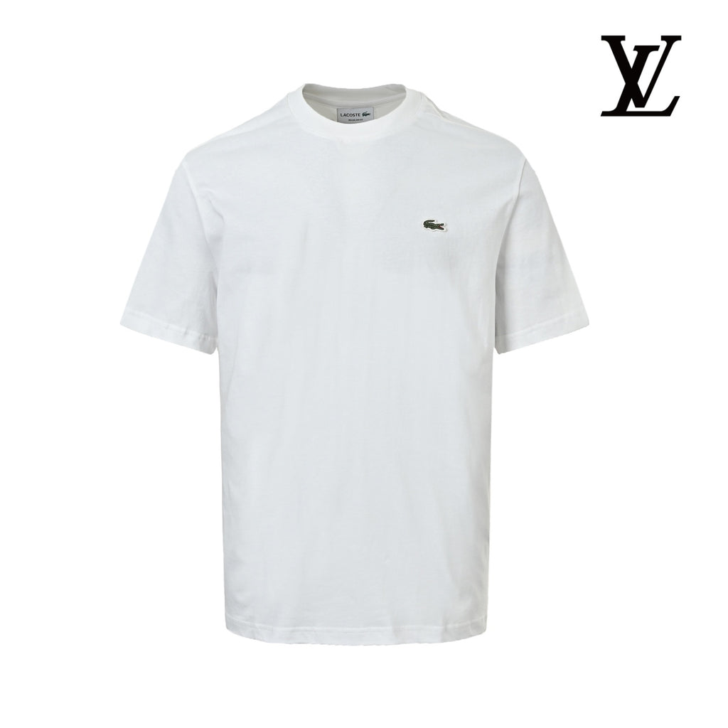 Lacoste Men's White Logo Patch T-Shirt