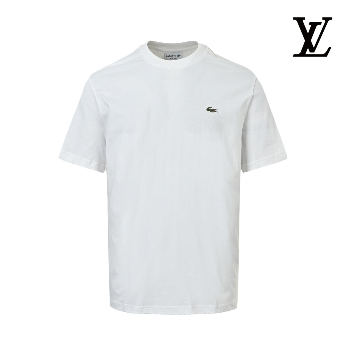 Lacoste Men's White Logo Patch T-Shirt