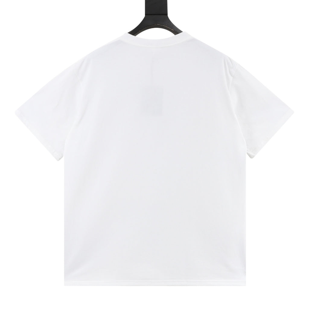 BAPE Men's White Plaid Ape Head T-Shirt