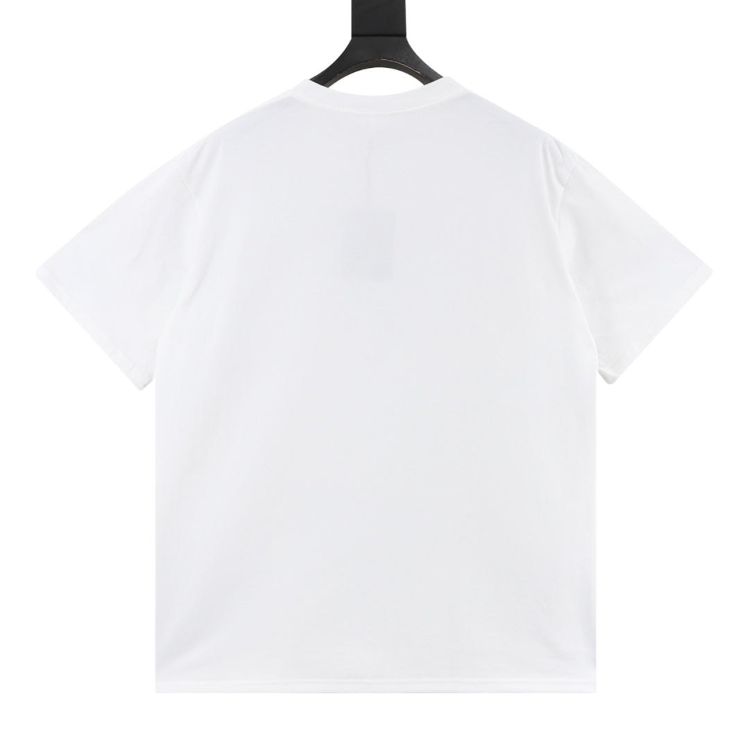 BAPE Men's White Plaid Ape Head T-Shirt