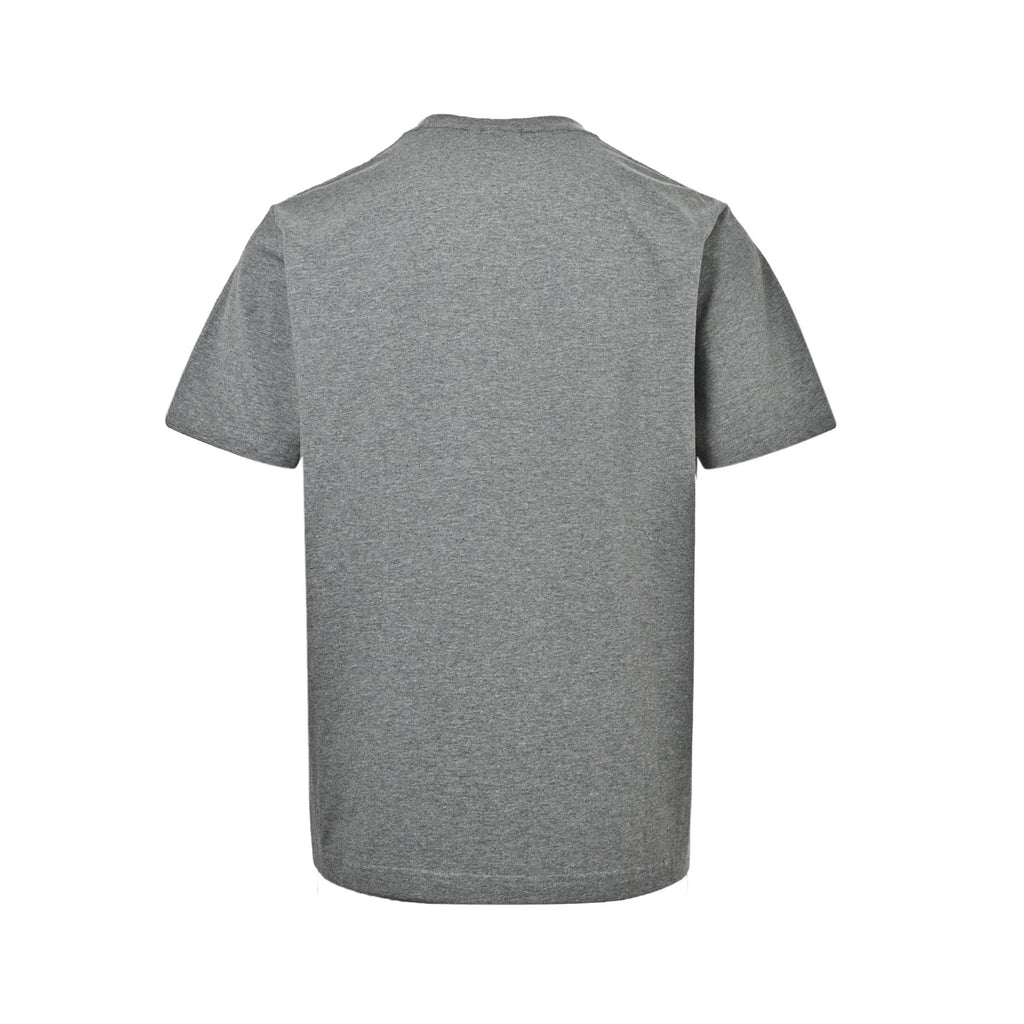 Dior Men's Grey Cartoon Embroidered Short-Sleeve T-Shirt