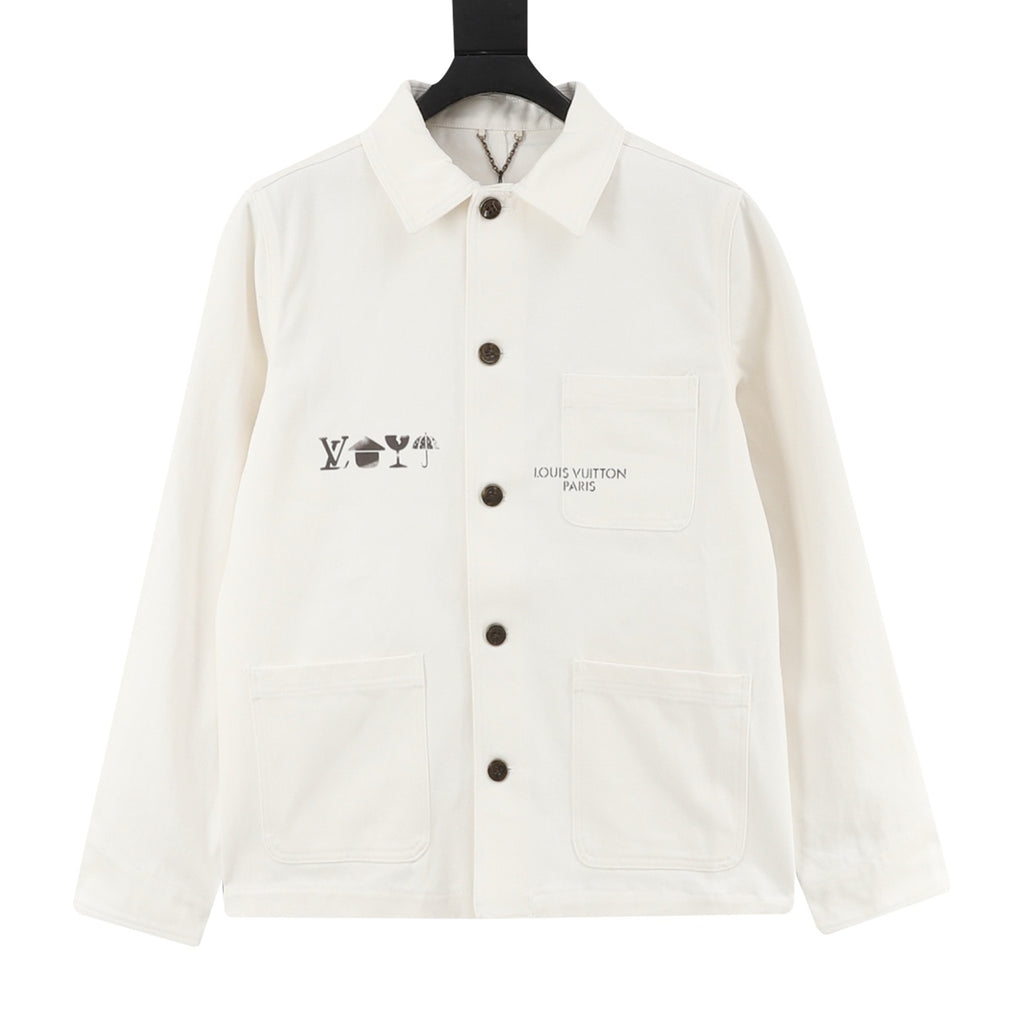 Louis Vuitton Men's Workwear Jacket in Off-White