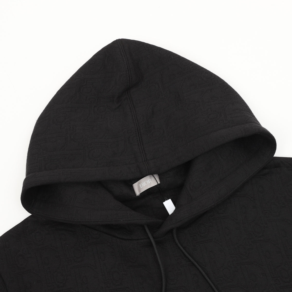 Dior Women's Men's Black Oblique Jacquard Hoodie