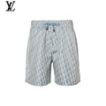 Dior Men's Light Blue Oblique Print Swim Shorts